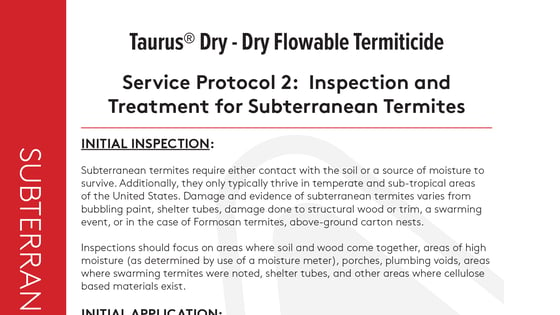 ServiceProtocol-TaurusDry-Termites-Subterranean