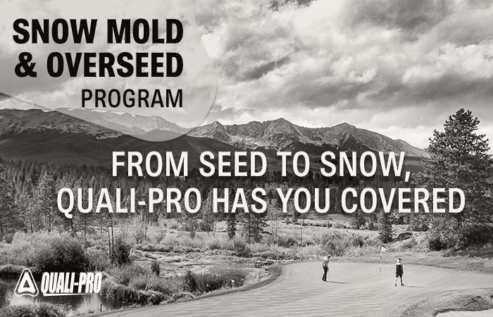 Snow Mold & Overseed Program: From Seed to Snow, Quali-Pro has you covered. Program expired.